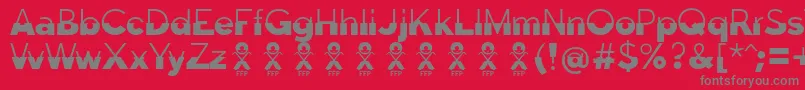 DisolutaFontFfp Font – Gray Fonts on Red Background