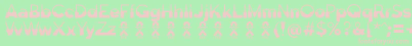 DisolutaFontFfp Font – Pink Fonts on Green Background