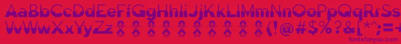 DisolutaFontFfp Font – Purple Fonts on Red Background