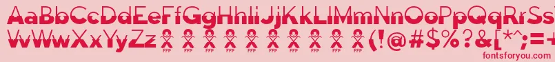 DisolutaFontFfp Font – Red Fonts on Pink Background