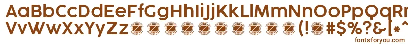 CocogooseProSemilightTrial Font – Brown Fonts on White Background
