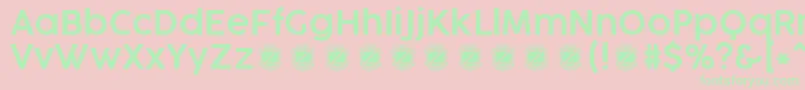 CocogooseProSemilightTrial Font – Green Fonts on Pink Background
