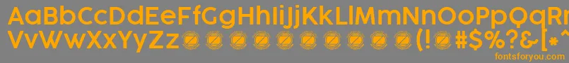 CocogooseProSemilightTrial Font – Orange Fonts on Gray Background