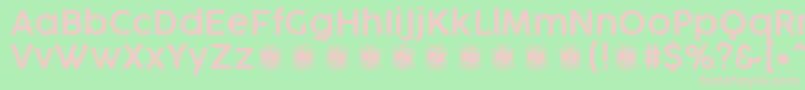 CocogooseProSemilightTrial Font – Pink Fonts on Green Background