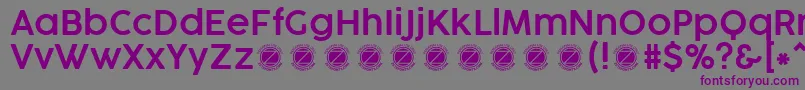 CocogooseProSemilightTrial Font – Purple Fonts on Gray Background