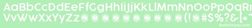 フォントCocogooseProSemilightTrial – 緑の背景に白い文字