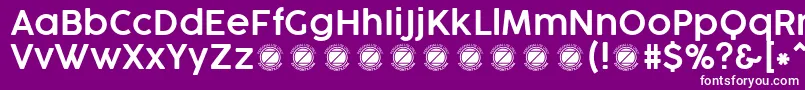 CocogooseProSemilightTrial Font – White Fonts on Purple Background