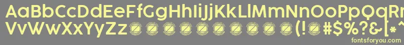 CocogooseProSemilightTrial Font – Yellow Fonts on Gray Background