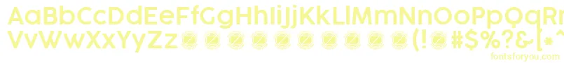 CocogooseProSemilightTrial Font – Yellow Fonts on White Background