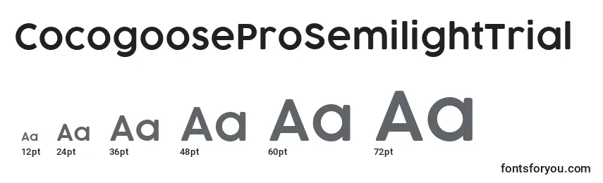 CocogooseProSemilightTrial Font Sizes