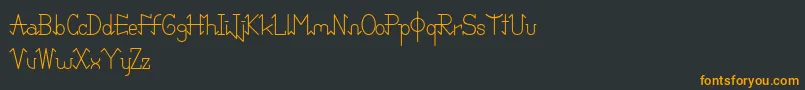 PixoDemo Font – Orange Fonts on Black Background