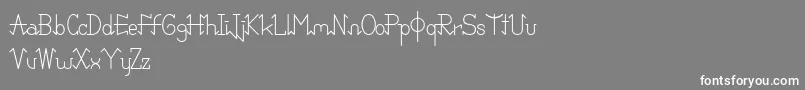 Шрифт PixoDemo – белые шрифты на сером фоне