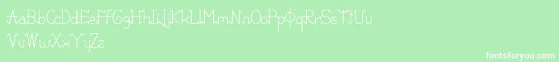 PixoDemo Font – White Fonts on Green Background