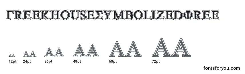 Größen der Schriftart GreekhouseSymbolizedFree