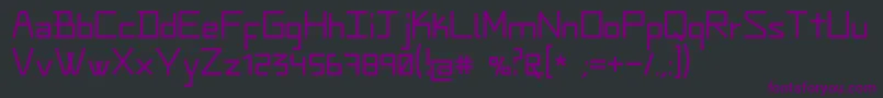 Шрифт Zeoruz – фиолетовые шрифты на чёрном фоне