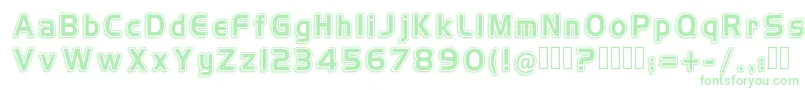 H4vintageretro Font – Green Fonts on White Background