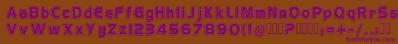 H4vintageretro Font – Purple Fonts on Brown Background