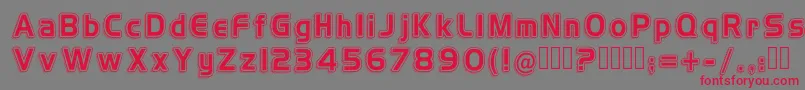 H4vintageretro Font – Red Fonts on Gray Background