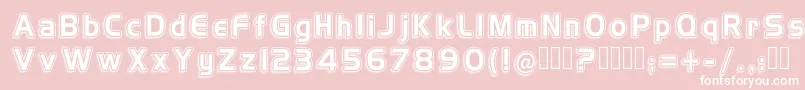 H4vintageretro Font – White Fonts on Pink Background