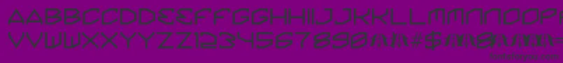 Police KinineAlpha – polices noires sur fond violet