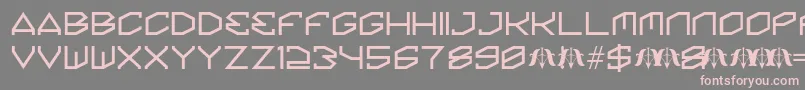 KinineAlpha Font – Pink Fonts on Gray Background