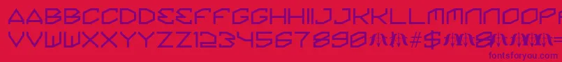 KinineAlpha Font – Purple Fonts on Red Background