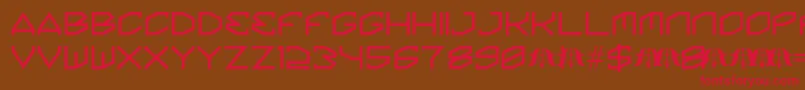 KinineAlpha Font – Red Fonts on Brown Background