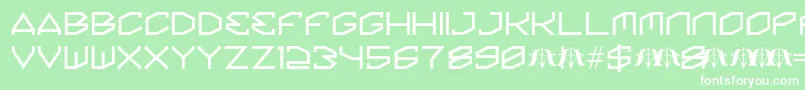 KinineAlpha Font – White Fonts on Green Background
