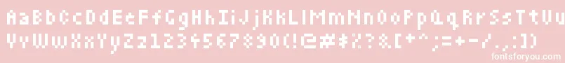 Hgjb Font – White Fonts on Pink Background