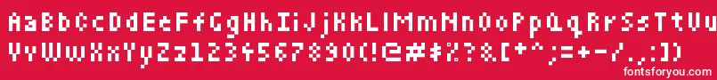 Hgjb Font – White Fonts on Red Background