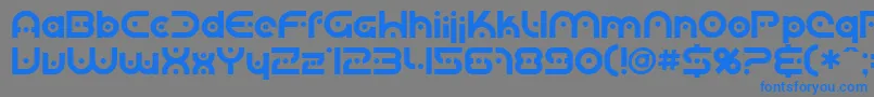Sf Planetary Orbiter Font – Blue Fonts on Gray Background