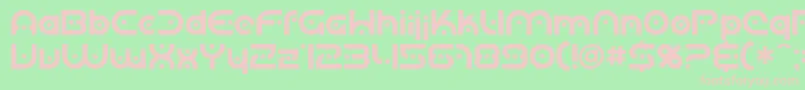Sf Planetary Orbiter Font – Pink Fonts on Green Background