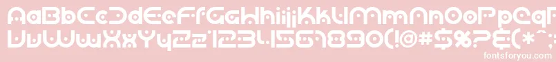 Sf Planetary Orbiter Font – White Fonts on Pink Background