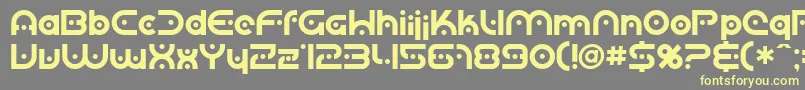 Sf Planetary Orbiter Font – Yellow Fonts on Gray Background