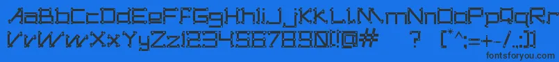 DogonsTribe Font – Black Fonts on Blue Background