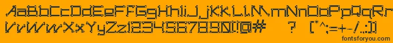 DogonsTribe Font – Black Fonts on Orange Background