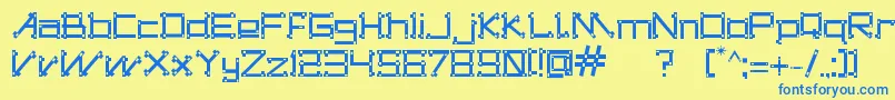 DogonsTribe Font – Blue Fonts on Yellow Background