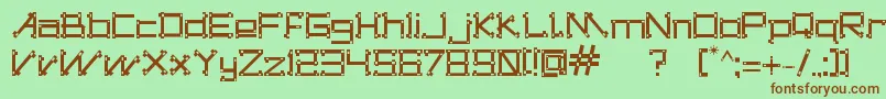 DogonsTribe Font – Brown Fonts on Green Background
