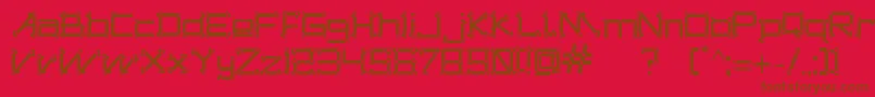 DogonsTribe Font – Brown Fonts on Red Background