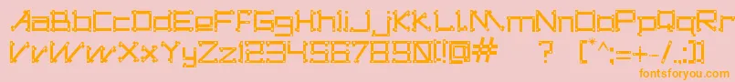 DogonsTribe Font – Orange Fonts on Pink Background