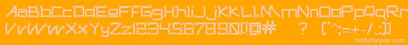 DogonsTribe Font – Pink Fonts on Orange Background