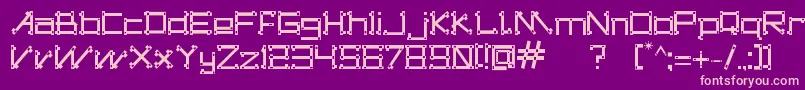 DogonsTribe Font – Pink Fonts on Purple Background