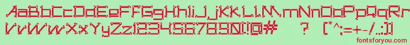 DogonsTribe Font – Red Fonts on Green Background