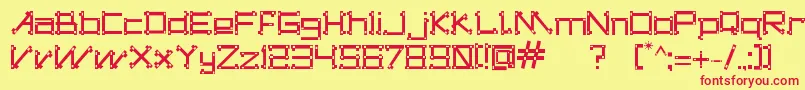 DogonsTribe Font – Red Fonts on Yellow Background