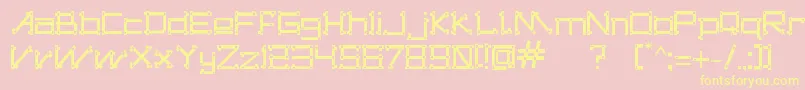 DogonsTribe Font – Yellow Fonts on Pink Background