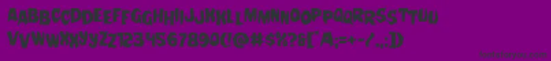 fuente Nightchildestag – Fuentes Negras Sobre Fondo Morado