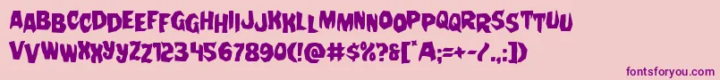 Nightchildestag Font – Purple Fonts on Pink Background