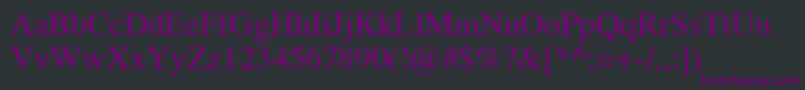 DonteNormal Font – Purple Fonts on Black Background
