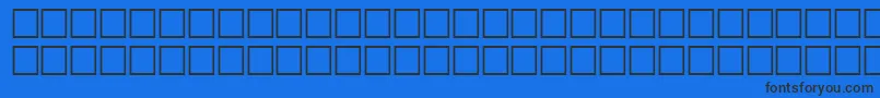 McsRedseaSINormal. Font – Black Fonts on Blue Background