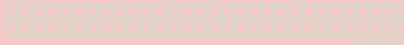 McsRedseaSINormal. Font – Green Fonts on Pink Background
